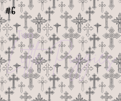 Printed Vinyl - Colorful Crosses