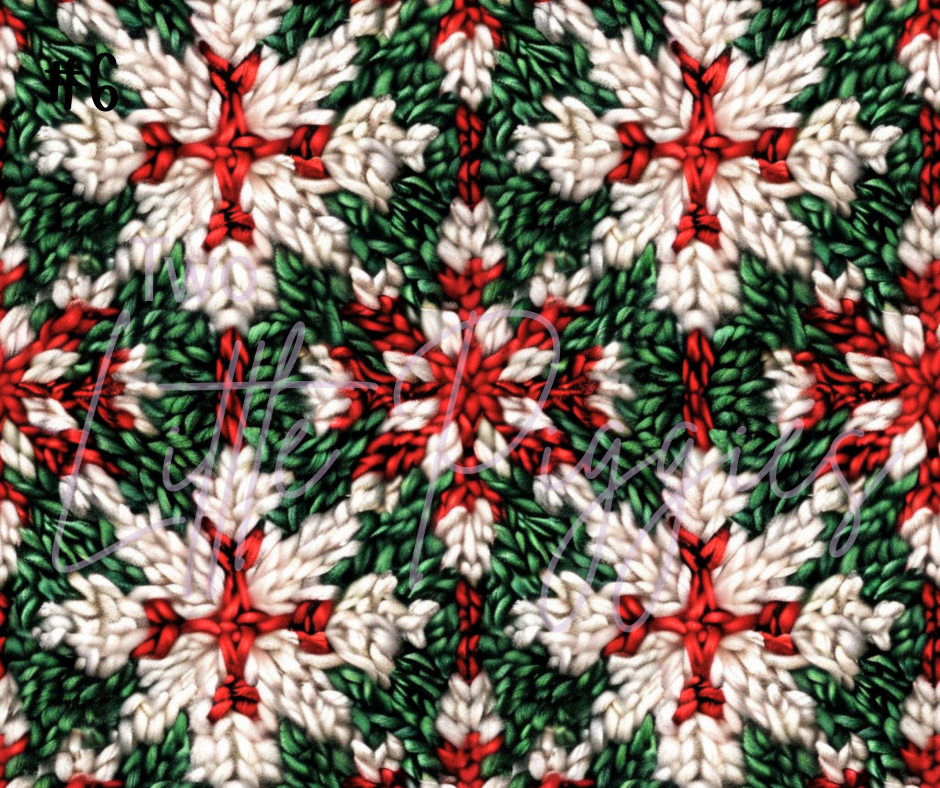 Printed Vinyl - Christmas Knits