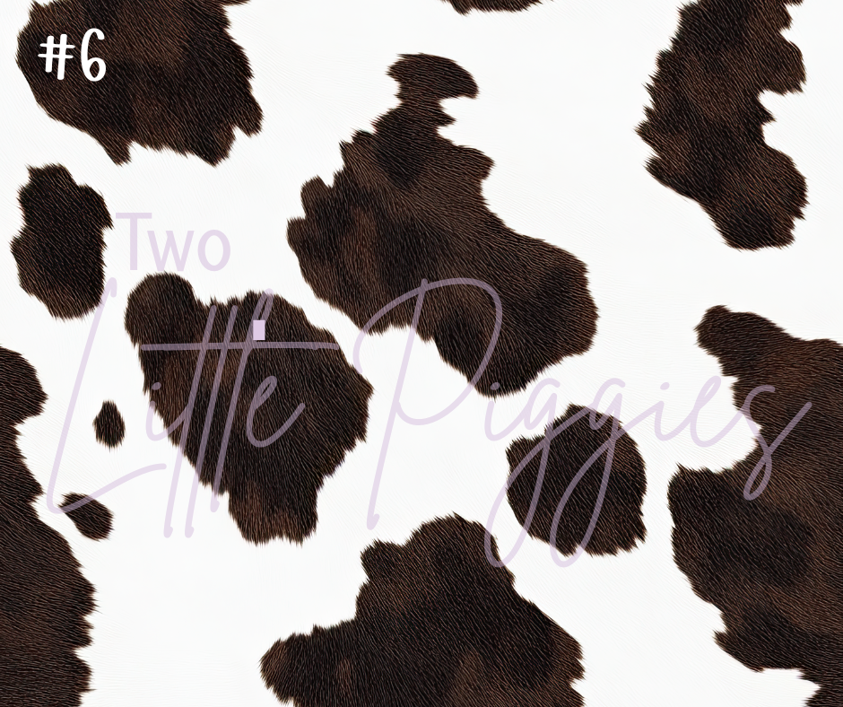 Printed Vinyl - Cowhide Collection