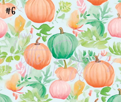 Printed Vinyl - Watercolor Pumpkin