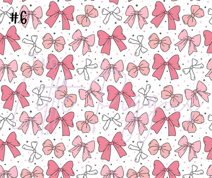 Printed Vinyl - Cutesy Bows Collection