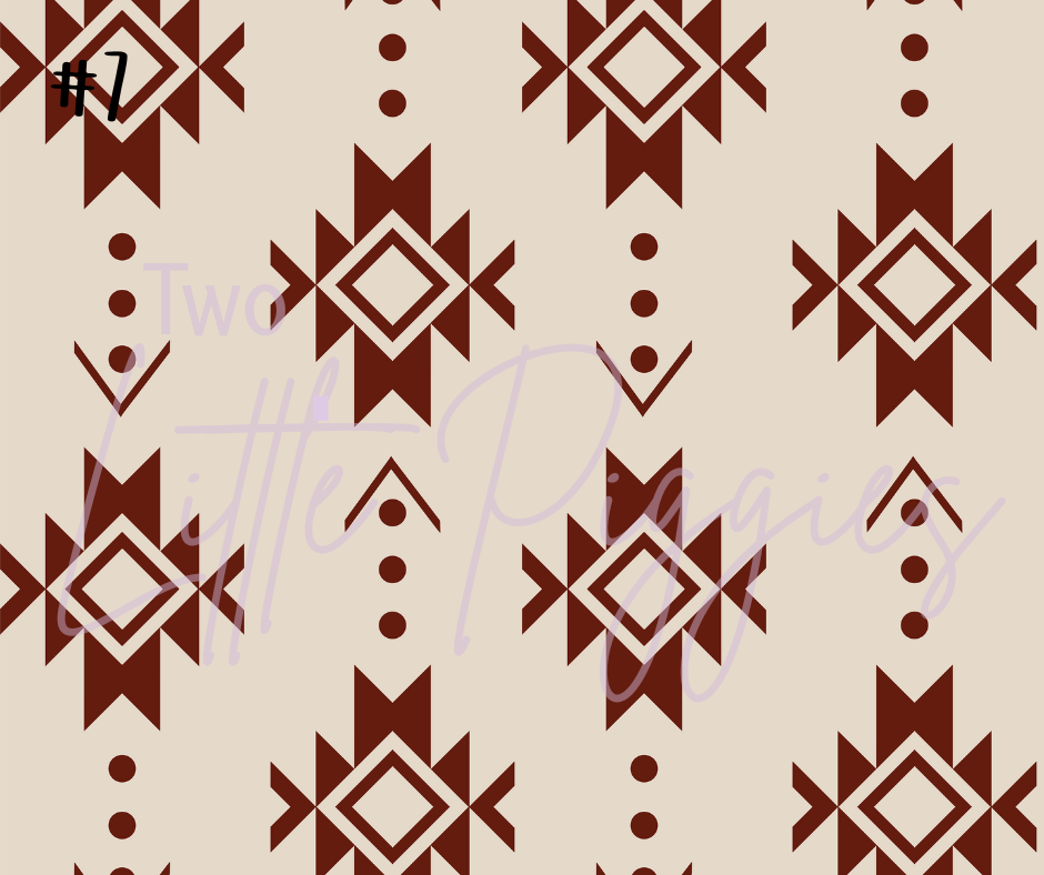 Printed Vinyl - Western Pattern 2 Collection