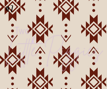 Printed Vinyl - Western Pattern 2 Collection