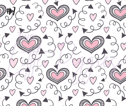 Printed Vinyl - Valentine Hearts