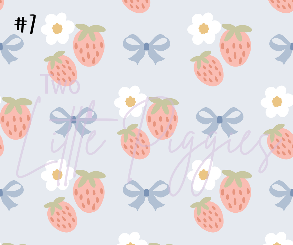 Printed Vinyl - Whimsy Strawberry Collection