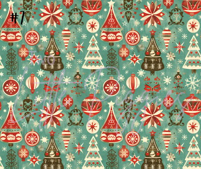 Printed Vinyl - 50s Christmas