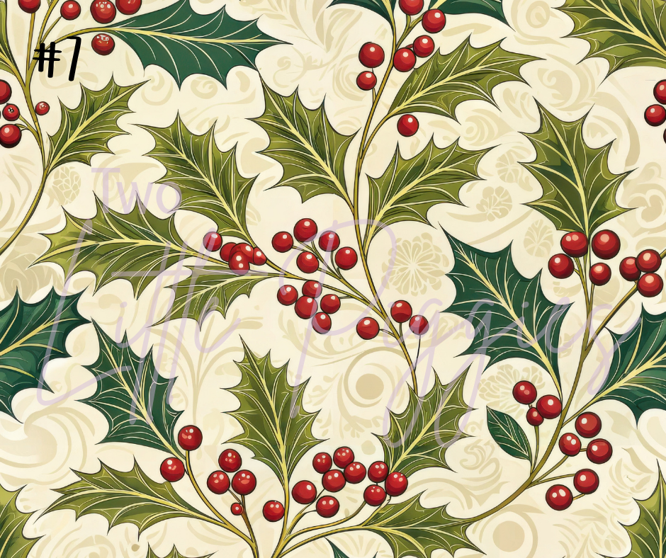 Printed Vinyl - Traditional Christmas