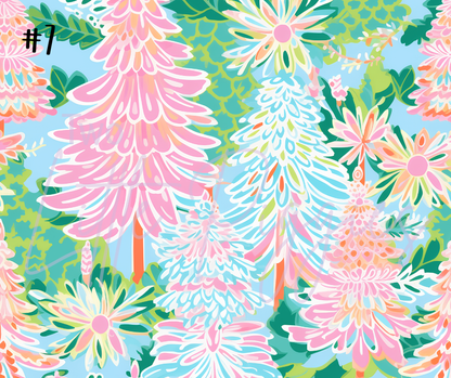 Printed Vinyl - Preppy Christmas Trees