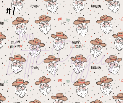 Printed Vinyl - Howdy Christmas