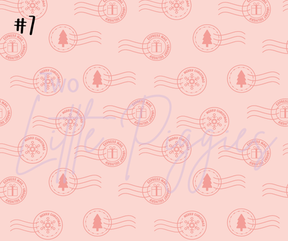 Printed Vinyl - Letters to Santa - Pink