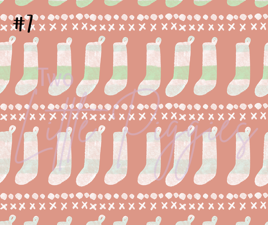 Printed Vinyl - Rosy Christmas
