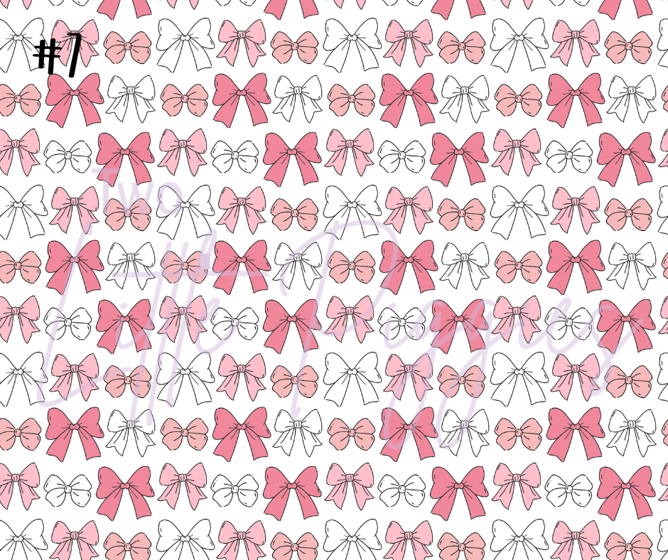Printed Vinyl - Cutesy Bows Collection