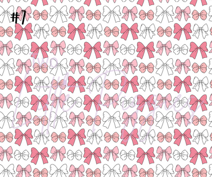 Printed Vinyl - Cutesy Bows Collection
