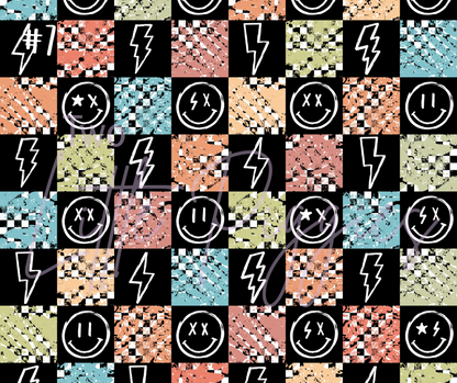 Printed Vinyl - Checkered Good Vibes