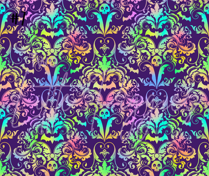 Printed Vinyl - Halloween - Rainbow Halloween