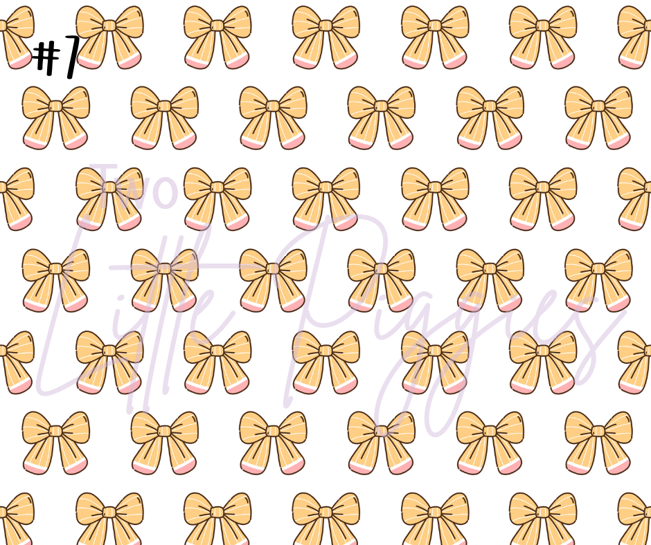 Printed Vinyl - Back to School