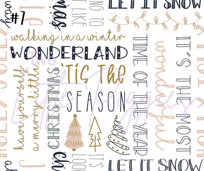 Printed Vinyl - Merry Little Christmas