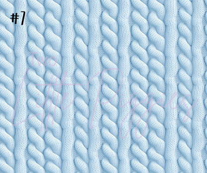 Printed Vinyl - Pastel Knit