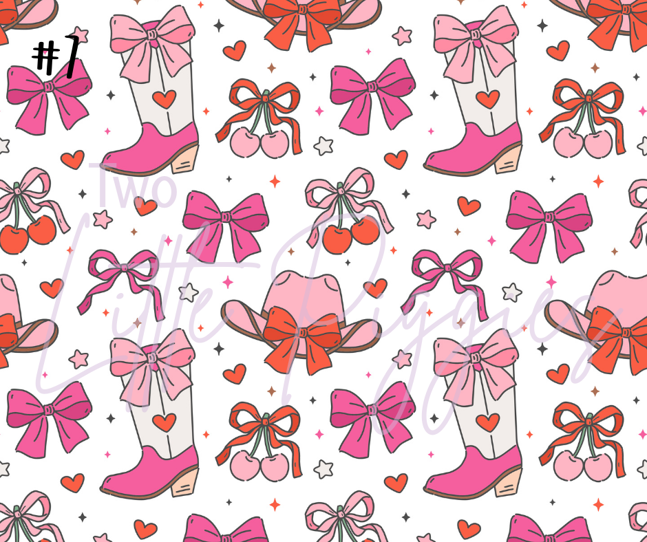 Printed Vinyl - Valentine - Cowgirl