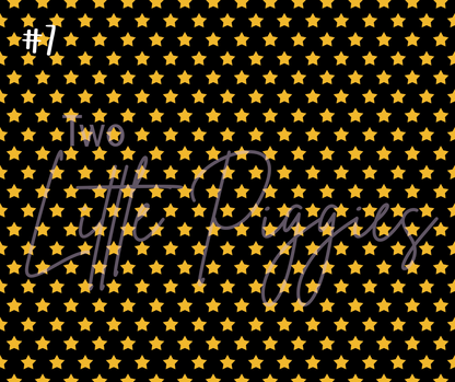 Printed Vinyl - Football - Black and Gold