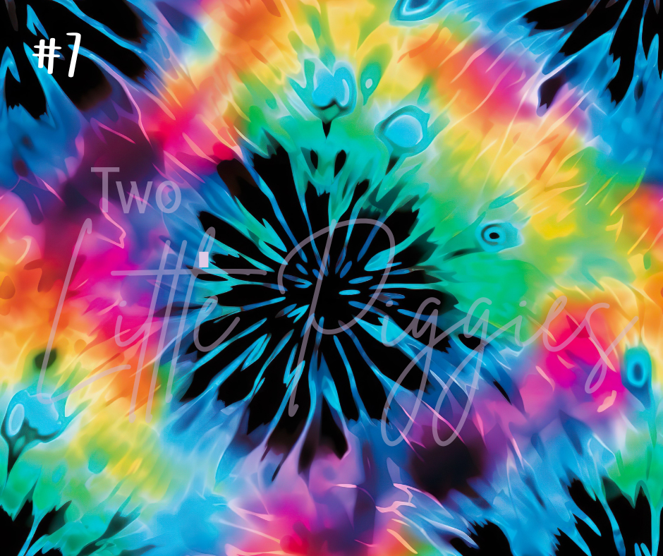 Printed Vinyl - Tie Dye Collection