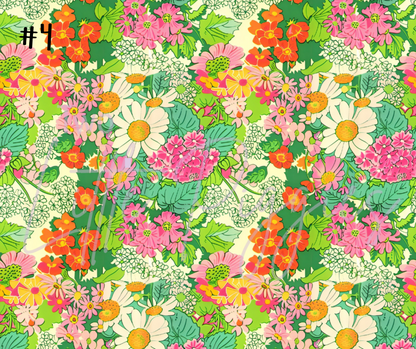 Printed Vinyl - Summer Floral Collection