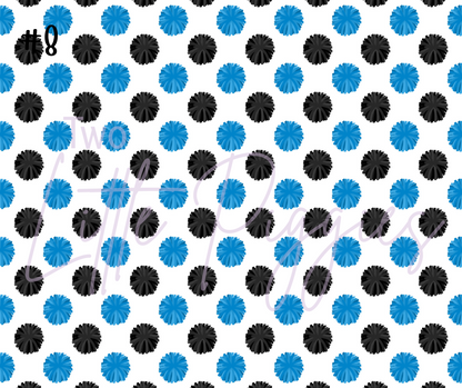 Printed Vinyl - Cheer - Blue and Gray