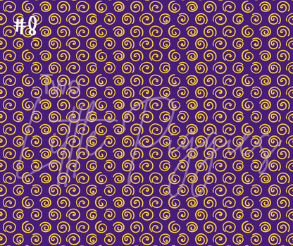 Printed Vinyl - Football - Purple and Gold