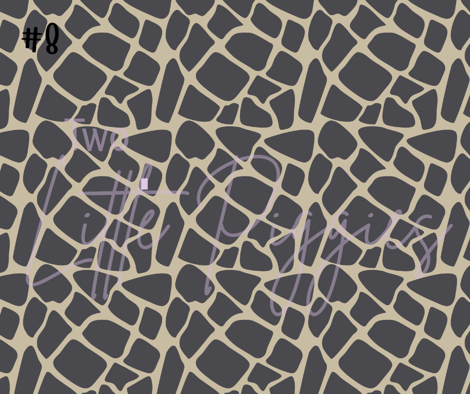 Printed Vinyl - Neutral Safari Collection