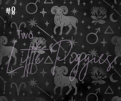 Printed Vinyl - Aries - Black and Gold