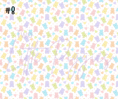 Printed Vinyl - Pastel Gummy Bears