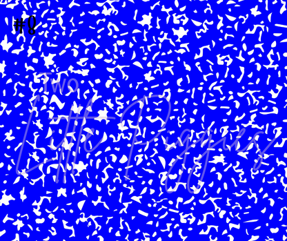 Printed Vinyl - Composition Notebook