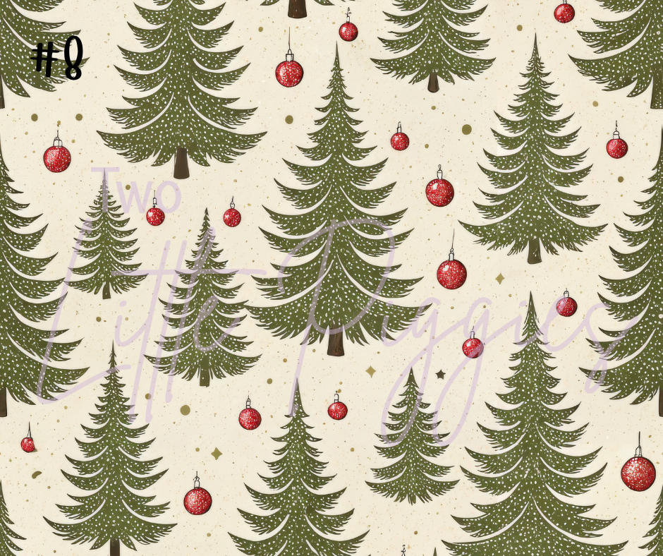 Printed Vinyl - Traditional Christmas