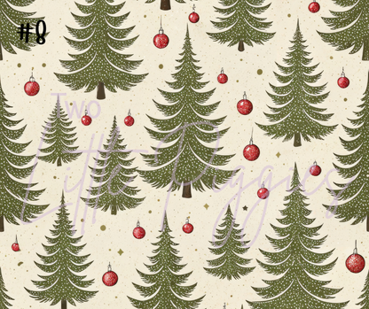 Printed Vinyl - Traditional Christmas