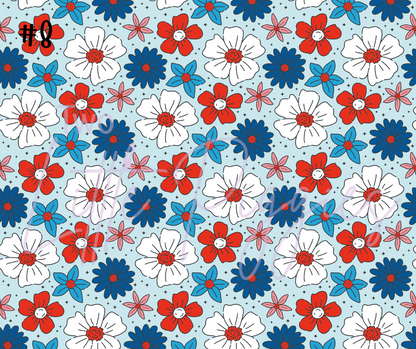 Printed Vinyl - Red, White and Blue Collection