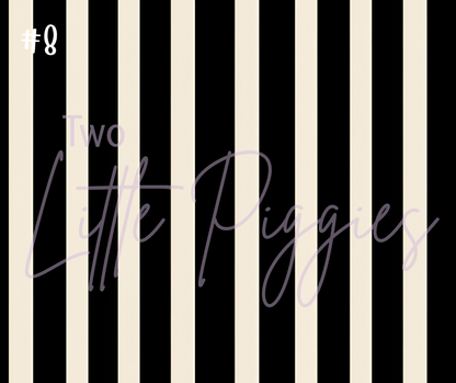Printed Vinyl - Black and White Bows