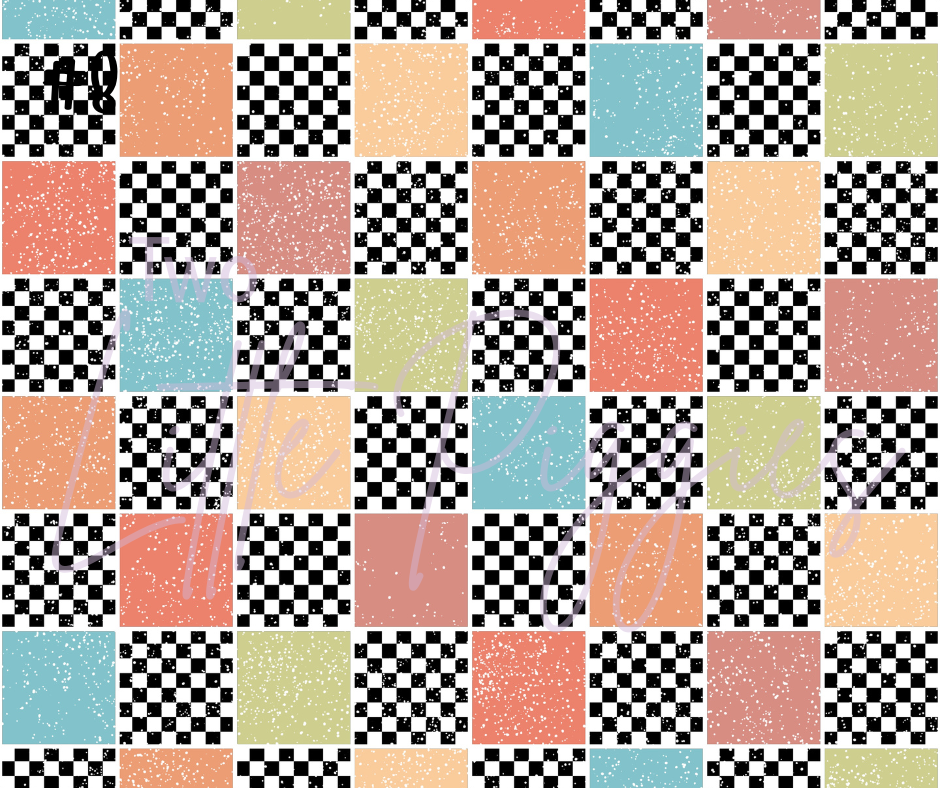 Printed Vinyl - Checkered Good Vibes