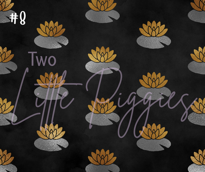 Printed Vinyl - Pisces - Black and Gold