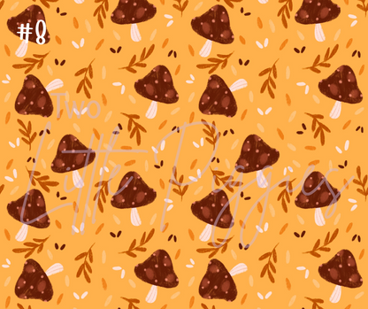 Printed Vinyl - Autumn Mushrooms