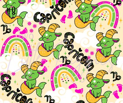 Printed Vinyl - Cutesy Zodiac