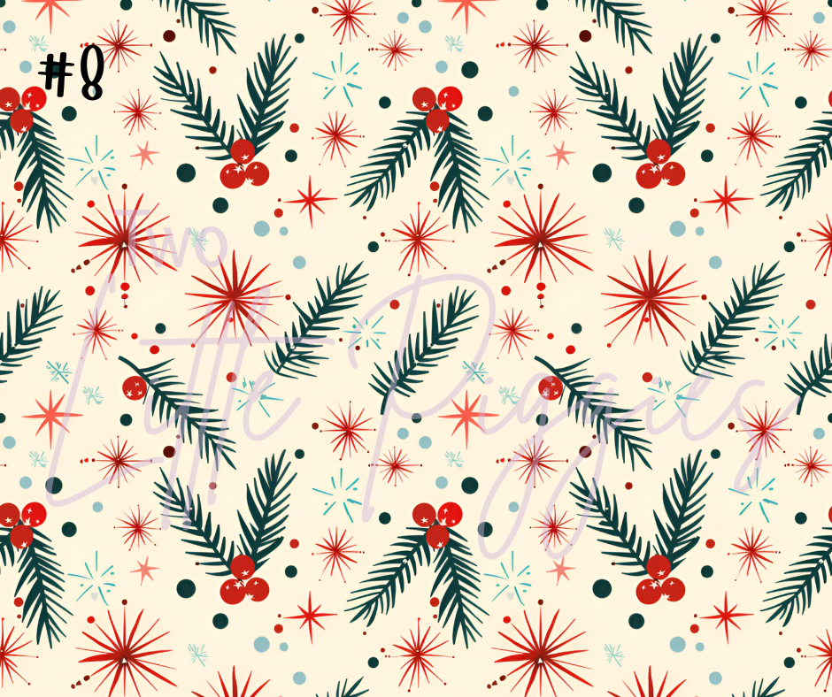 Printed Vinyl - 50s Christmas