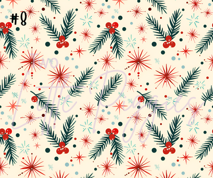 Printed Vinyl - 50s Christmas