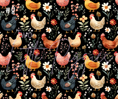 Printed Vinyl - Chickens 2