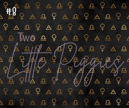 Printed Vinyl - Libra - Black and Gold