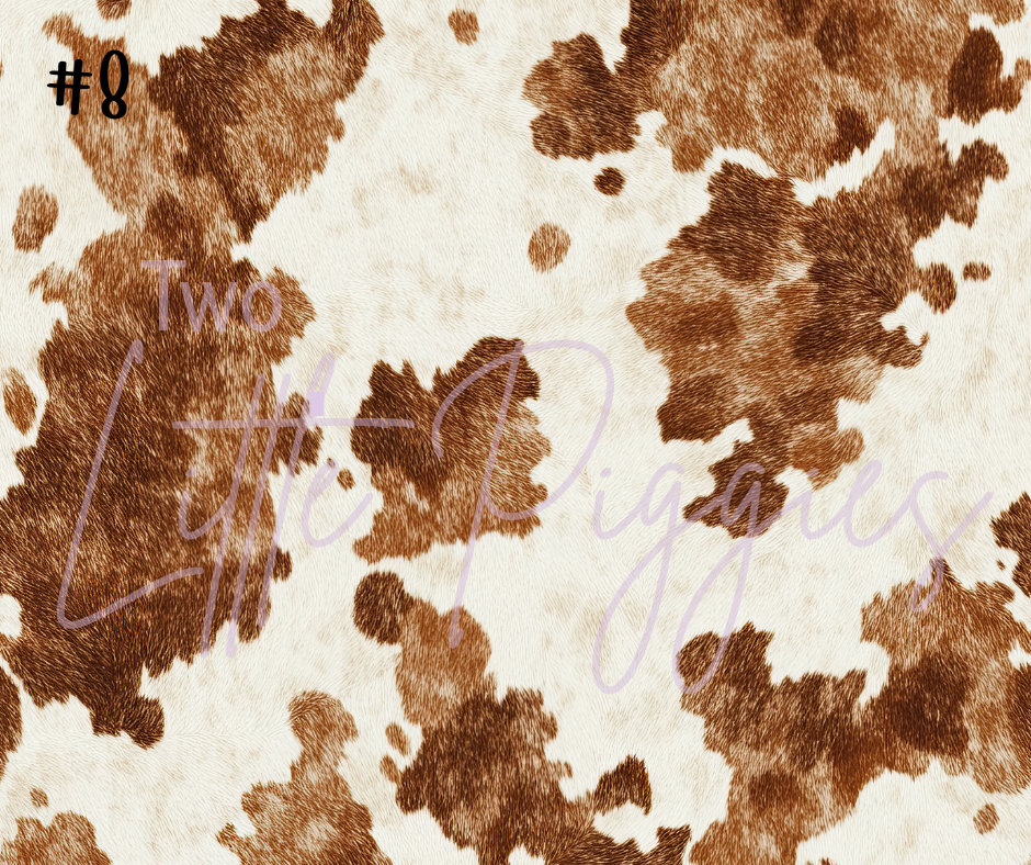 Printed Vinyl - Cowhide Collection