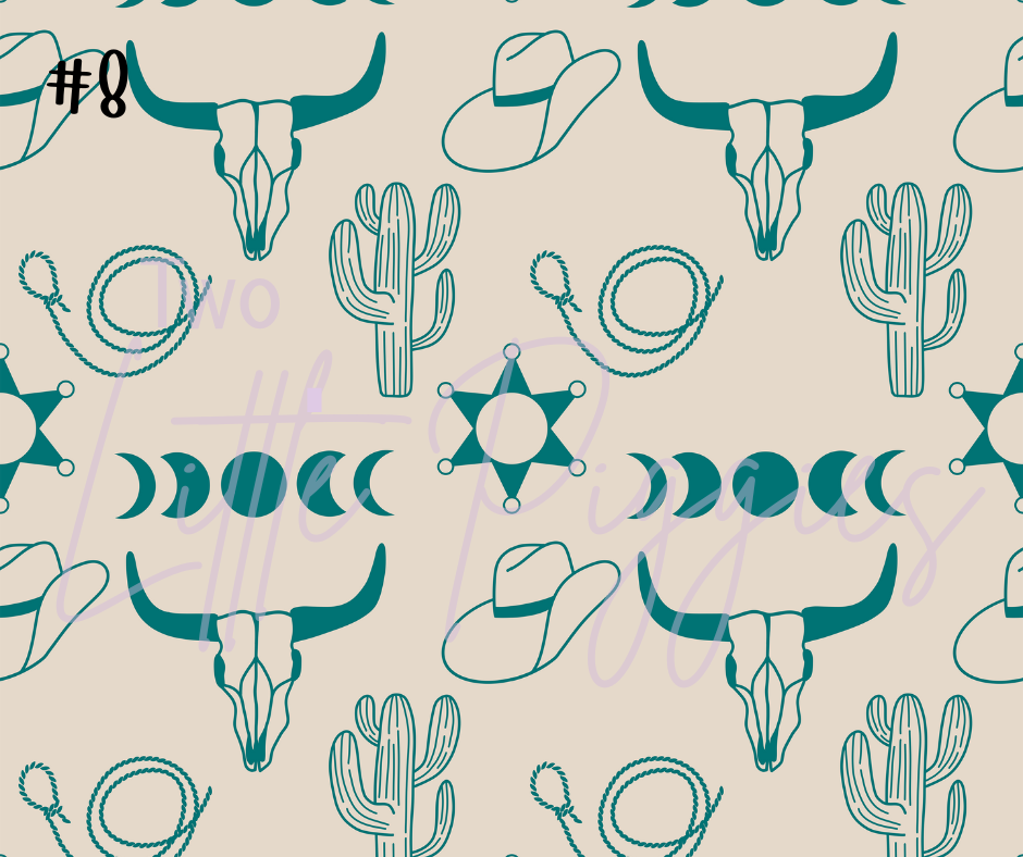 Printed Vinyl - Western Pattern 2 Collection