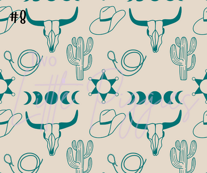 Printed Vinyl - Western Pattern 2 Collection