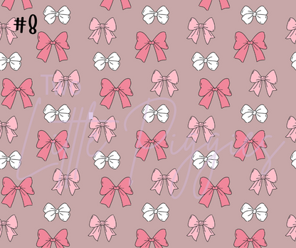 Printed Vinyl - Cutesy Bows Collection