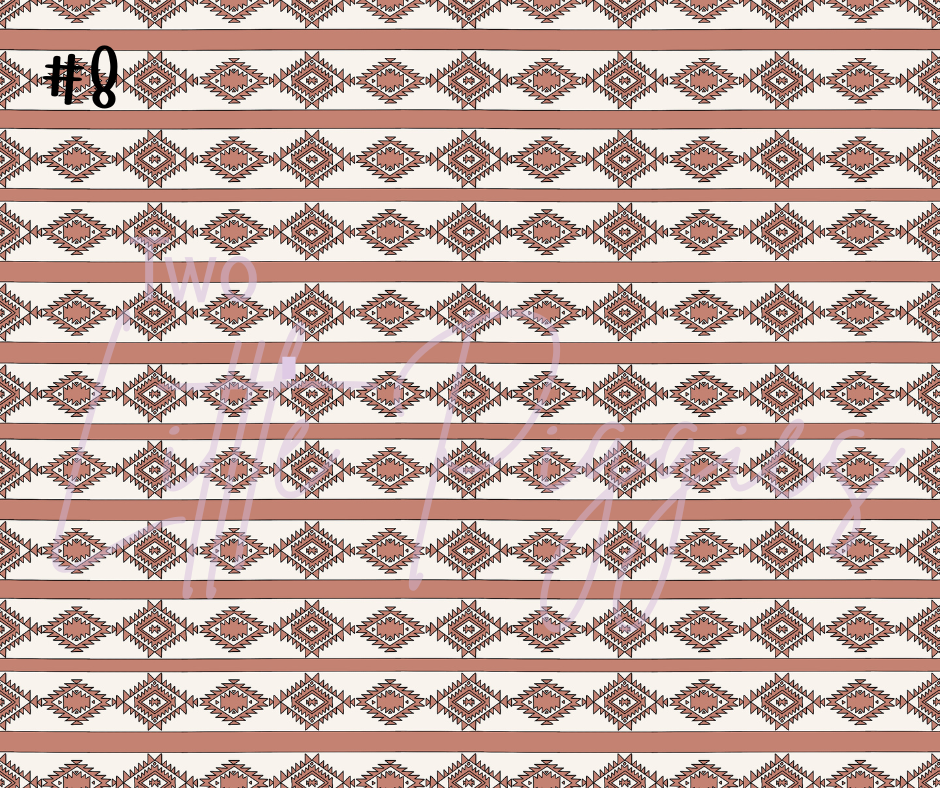 Printed Vinyl - Western Pattern 1 Collection