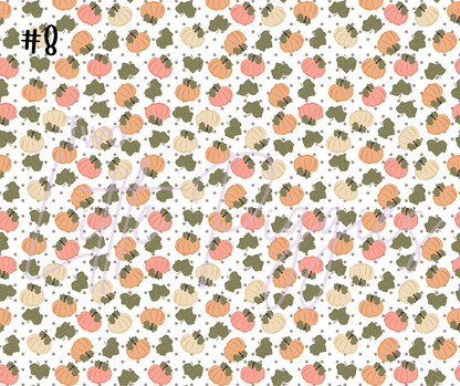 Printed Vinyl - Fall Pumpkins